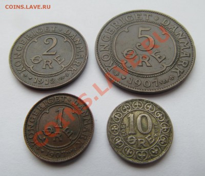 4 монеты Дания 1907-1912 - IMG_3351
