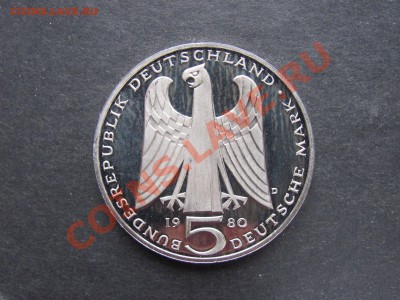 5 марок. 1980. ФРГ. Фогельвейде. пруф. до 06.02. в 22.00. - Фогельвейде.JPG
