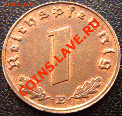 Германия (3 Рейх)_1 рейхспфенниг 1938(Е); до 2.02_22.45мск - 4357