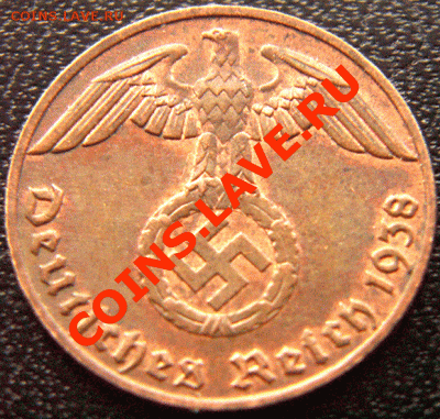 Германия (3 Рейх)_1 рейхспфенниг 1938(Е); до 2.02_22.45мск - 4358