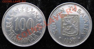Финляндия 100 марок 1958  до 09-02-13    22-00 - Финляндия 100 марок 1958 р