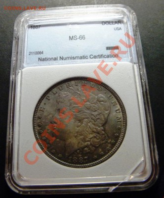 США 1 доллар 1887 г. Серебро. Слаб. MS-66!!!!!!! 9.02.2013 - 32,,.JPG