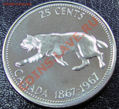 U24 Ag Kанада 25¢ 1967 Proof Like до 10.02 в 22°° - U24 25c 1967_1
