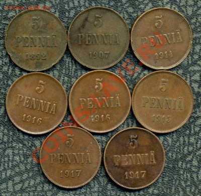 5 пенни 8 монет 1892-1917 гг. до 07.01.13. 22-00 мск - img208