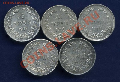 25 пенни 5 монет 1907-1917 гг. до 07. 01.13. 22-00 мск. - img212