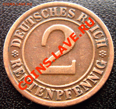 Германия_2 рентенпфеннига 1924(F); до 4.02_22.09мск - 4391