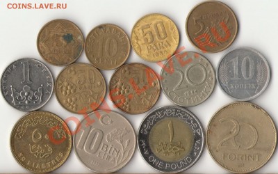 13 иностранных монет,разных ! - 1