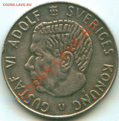 W26 Ag Швеция 1 крона 1964 до 11.02 в 22°° - W26 Sweden 1 kr 1964_1
