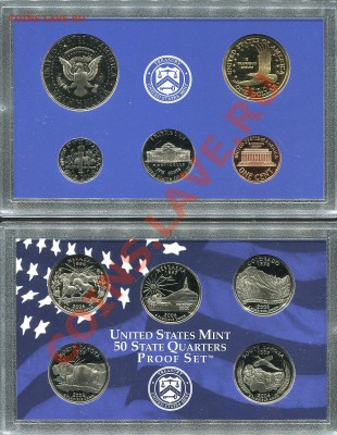 США - Годовой 10-монетный Пруф Набор 2006 S - до 11 февраля - 011.JPG