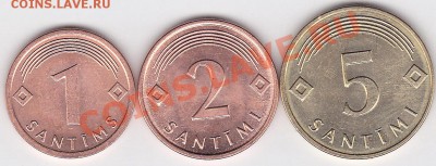 Продаю монеты: Иностранные, СССР, России, Браки, Разновиды - Латвия