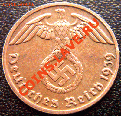 Германия (3 Рейх)_1 рейхспфенниг 1939(Е); до 6.02_22.15мск - 4440