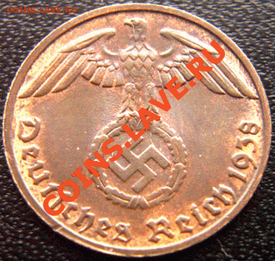 Германия (3 Рейх)_1 рейхспфенниг 1938(D); до 6.02_22.18мск - 4442