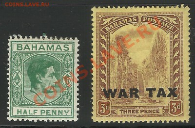 <Почтовые> Бавария - Британские Багамы Барбадос - на оценку - 158