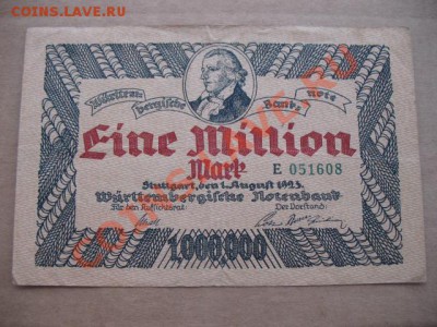 1923 Штуттгарт, 1 млн М, до 12.02 в 21-00 мск - 1 млн штут.JPG