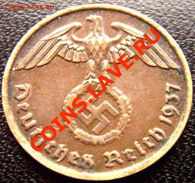 Германия (3 Рейх)_2 рейхспфеннига 1937(F); до 7.02_22.06мск - 4464