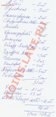 10р.регионы разные.107шт. до 9.2.13. в 22.00. - список монет 001