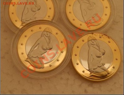 Сувенирная монета 6 SEX EUROS в капсуле - New-style-Sex-Euro-coin-1pieces-lot (1)