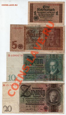 [DE] Германия. 1-5-10-20-50-100 марок___до 10.02, 22:00 МСК - 0128