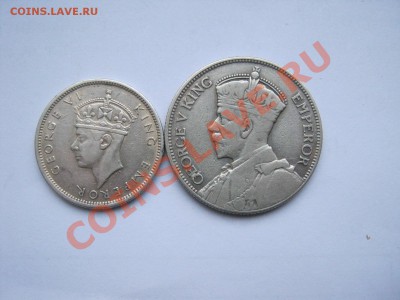 Британский Фиджи шиллинг 1943г. и флорин 1935г. серебро - 999 039