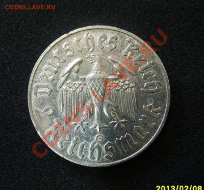 2 марки 1933 g Лютер и 3 марки 1929 1000 летие Мейсена - S6000075.JPG