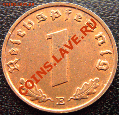 Германия (3 Рейх)_1 рейхспфенниг 1939(Е); до 8.02_22.03мск - 4471