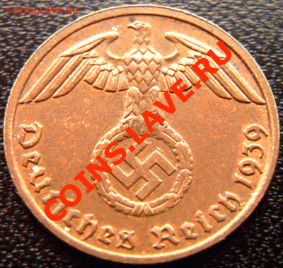 Германия (3 Рейх)_1 рейхспфенниг 1939(Е); до 8.02_22.03мск - 4472