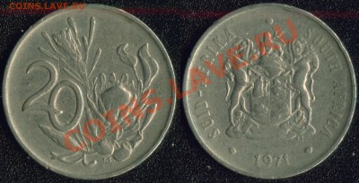 инострань (недорогая) - ЮАР 1971 - 20