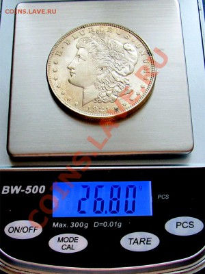 W47 Ag Morgan Dollar 1921 UNC (MS-62) до 15.02 в 22°° - W47 Morgan Dollar 1921 UNC_3