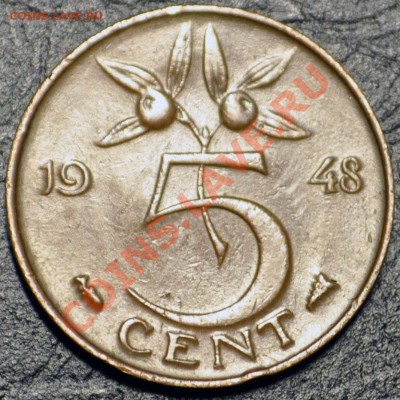 Нидерланды  5 центов  1948 - до 13.02.2013 -  Вильгельмина - DSC_1457.JPG