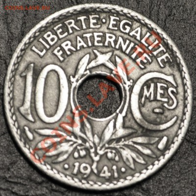 Франция 10 сантимов 1941г. - до 13.02.2013 - сохран. - DSC_1469.JPG