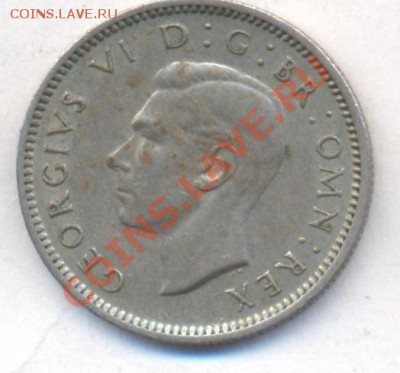 Великобритания 6 пенсов 1948 г. До 11.02.13 г. 21-00 МСК. - 48 1
