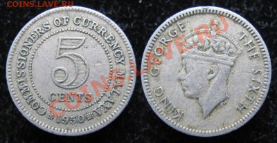 Брит. Малайя 5 центов 1958  до 15-02-13  22-00 - Брит Малайя 5 ц 1950 058