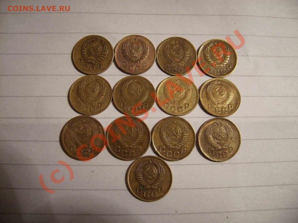 1 копейка 1938,39,45,46,49,50,51,52,53,56,57. - коп 2