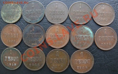 Русская Финляндия 1 пенни,1893-1916г.до 16.02.13 в 21.30 Мск - 1