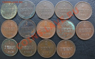 Русская Финляндия 1 пенни,1893-1916г.до 16.02.13 в 21.30 Мск - 2