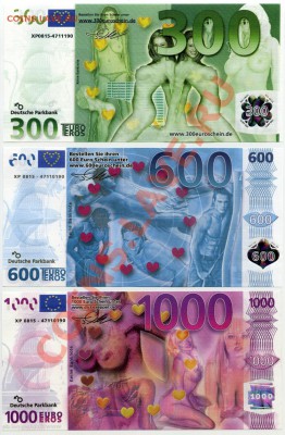300, 600 и 1000 Euro-eros. Изучение спроса. - euro1