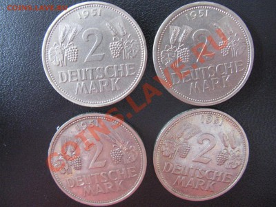 набор послевоенных 2 марочников ФРГ Trauben und Ähren 1951г. - IMG_0747.JPG