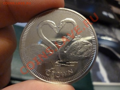 Остров Мэн 1 крона Лебеди Сердце Любовь 15.02 - P1000732.JPG