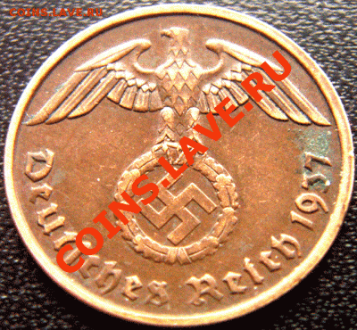 Германия (3 Рейх)_2 рейхспфеннига 1937(F); до 11.02_22.12мск - 4488