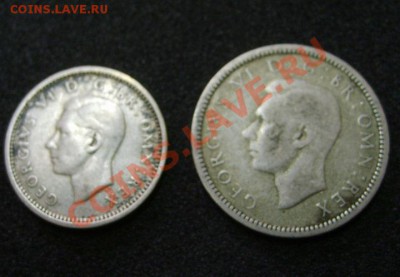 АНГЛИЯ : 3 ПЕНСА+6 пенсов 1940гг  , серебро !!! - S6000319.JPG
