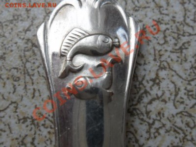 Чайная ложка "С РЫБКАМИ" 925, вес около 21 гр. - SAM_7017.JPG
