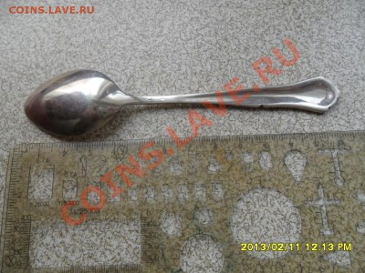 Чайная ложка "С РЫБКАМИ" 925, вес около 21 гр. - SAM_7012.JPG
