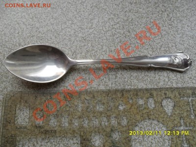 Чайная ложка "С РЫБКАМИ" 925, вес около 21 гр. - SAM_7011.JPG