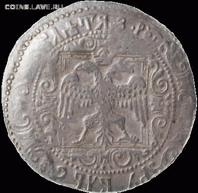 Серебрянный рубль царевны Софии - 1654-rouble-2