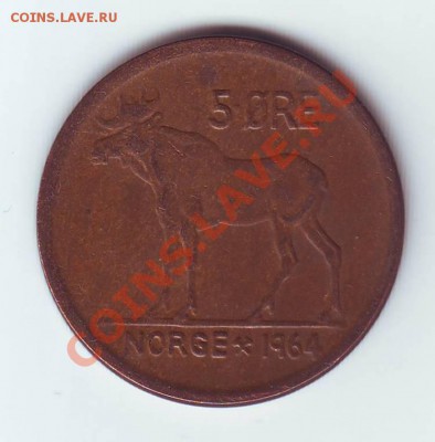 Норвегия.5 Оре. 1964.Лось. до .20.02.13 в 22.00мск - 19640001.JPG
