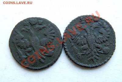 полушка 1731 г., 1731г. (перечекан) 2шт.до 17.02.13.в22.00мв - P2130025.1
