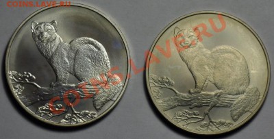 3 рубля 1995г. Соболь (2шт)   ---19-02-13 Вторник в 22-00--- - Соболь_1_1