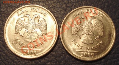 2р 2009г СПМД  раскол реверса  2штуки  до 20.02.13 - 2 руб 2009 спмд раскол_1