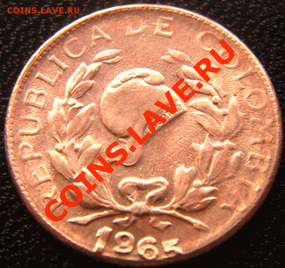 Колумбия_1 сентаво 1965. Брак даты; до 15 февраля_22.03мск - 4524