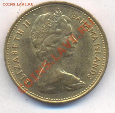 Багамские о-ва 1 цент 1969 г.  До 18.02.13 г. 21-00 МСК. - Баг